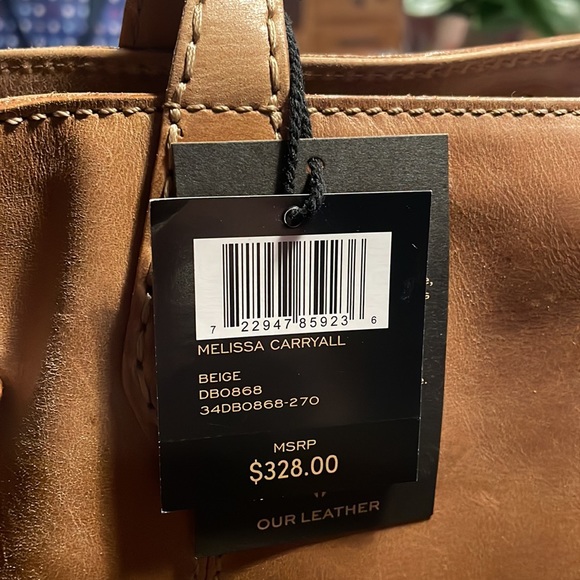 NWT Rare FRYE Melissa Carryall - Picture 6 of 12